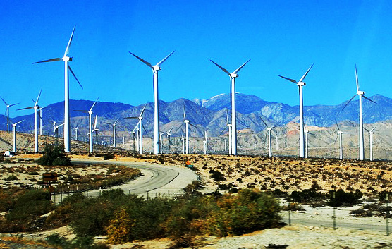 미국 캘리포니아의 풍력발전 단지