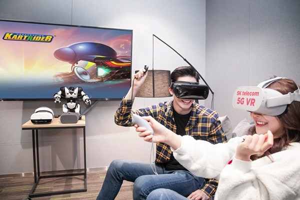 SK텔레콤은 5G 스마트폰용 VR 게임 카트라이더를 선보일 계획이다. (사진=SK텔레콤)