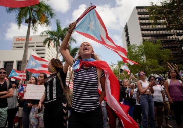 푸에르토리코의 주지사 퇴진 운동. (사진=연합뉴스)