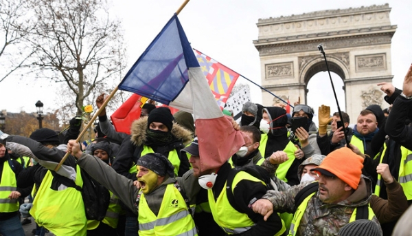 프랑스 '노란 조끼' 시위 모습 (사진=연합뉴스)