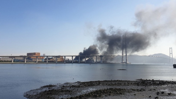포스코 광양제철소 폭발사고. (사진=SBS 뉴스) 