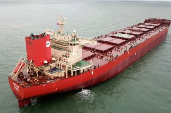 한국남동발전이 운송선박에 대기환경오염 저감설비인 스크러버를 설치하고, 운항을 재개했다.(사진=한국남동발전)